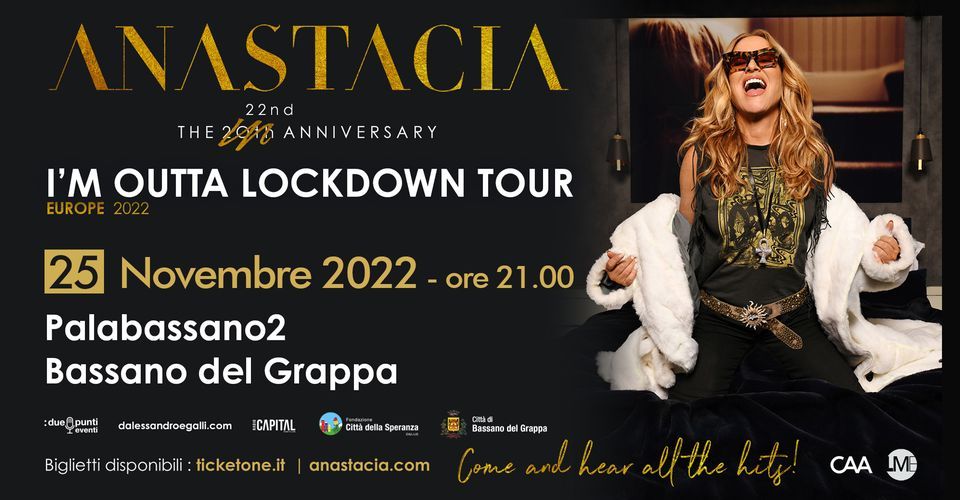 Ultimi posti per il concerto di Anastacia a favore della ricerca