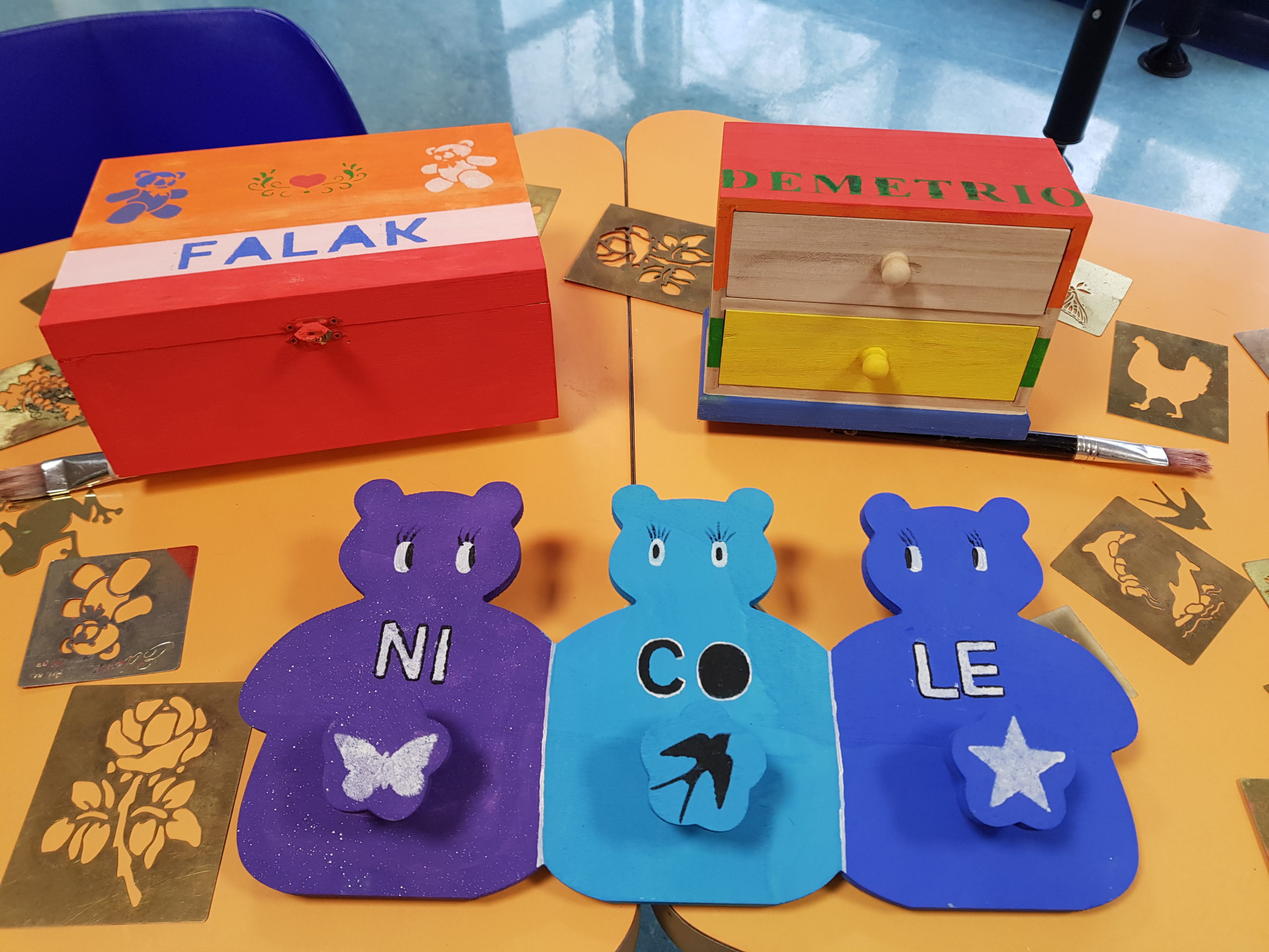 I laboratori dei bambini grazie alla generosità di aziende e volontari
