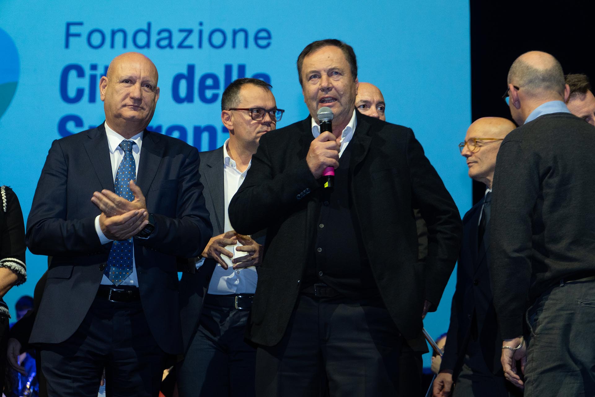 Fondatore Franco Masello alla festa per i 30 anni di Città della Speranza