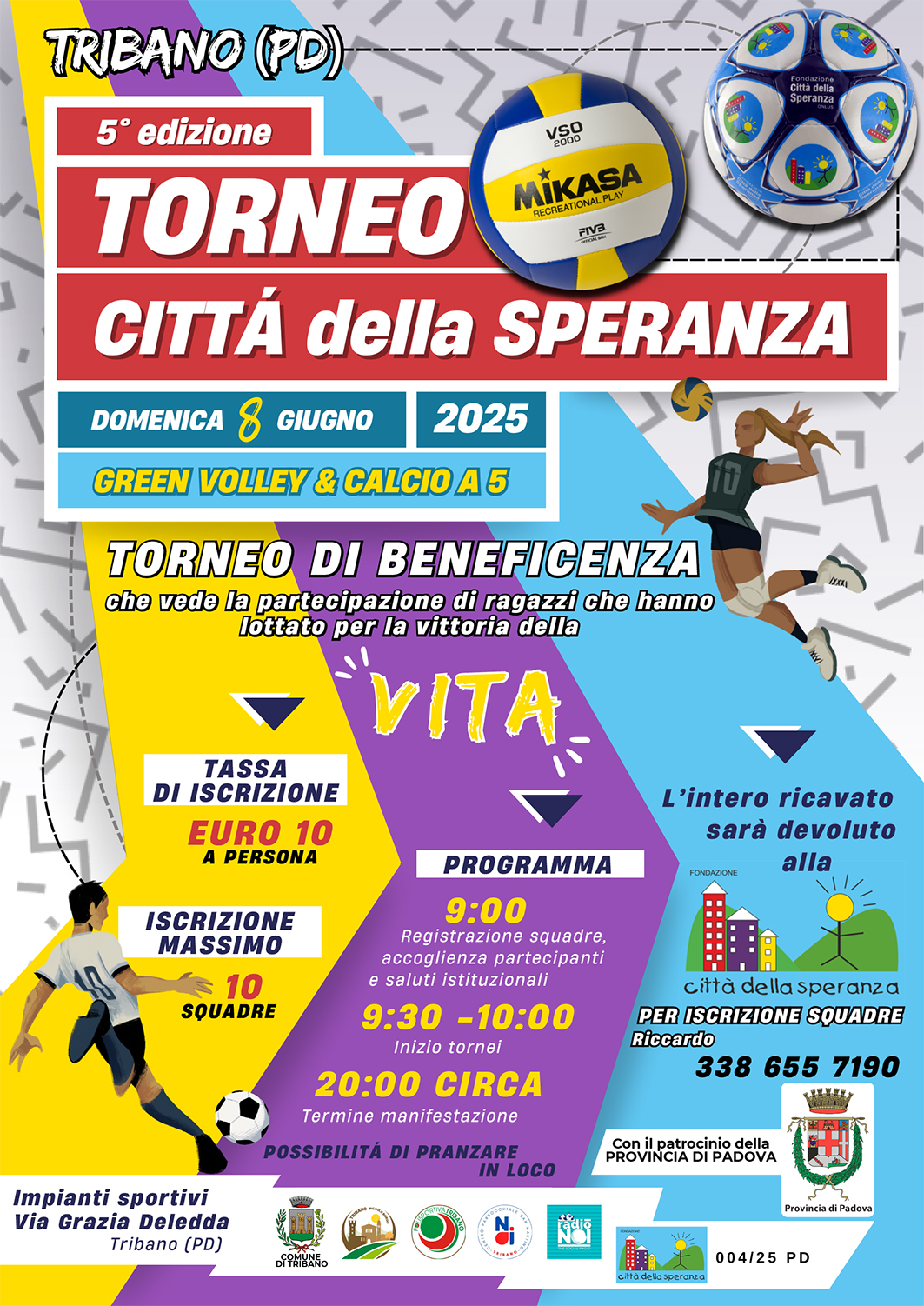Locandina TORNEO Città della SPERANZA 2025