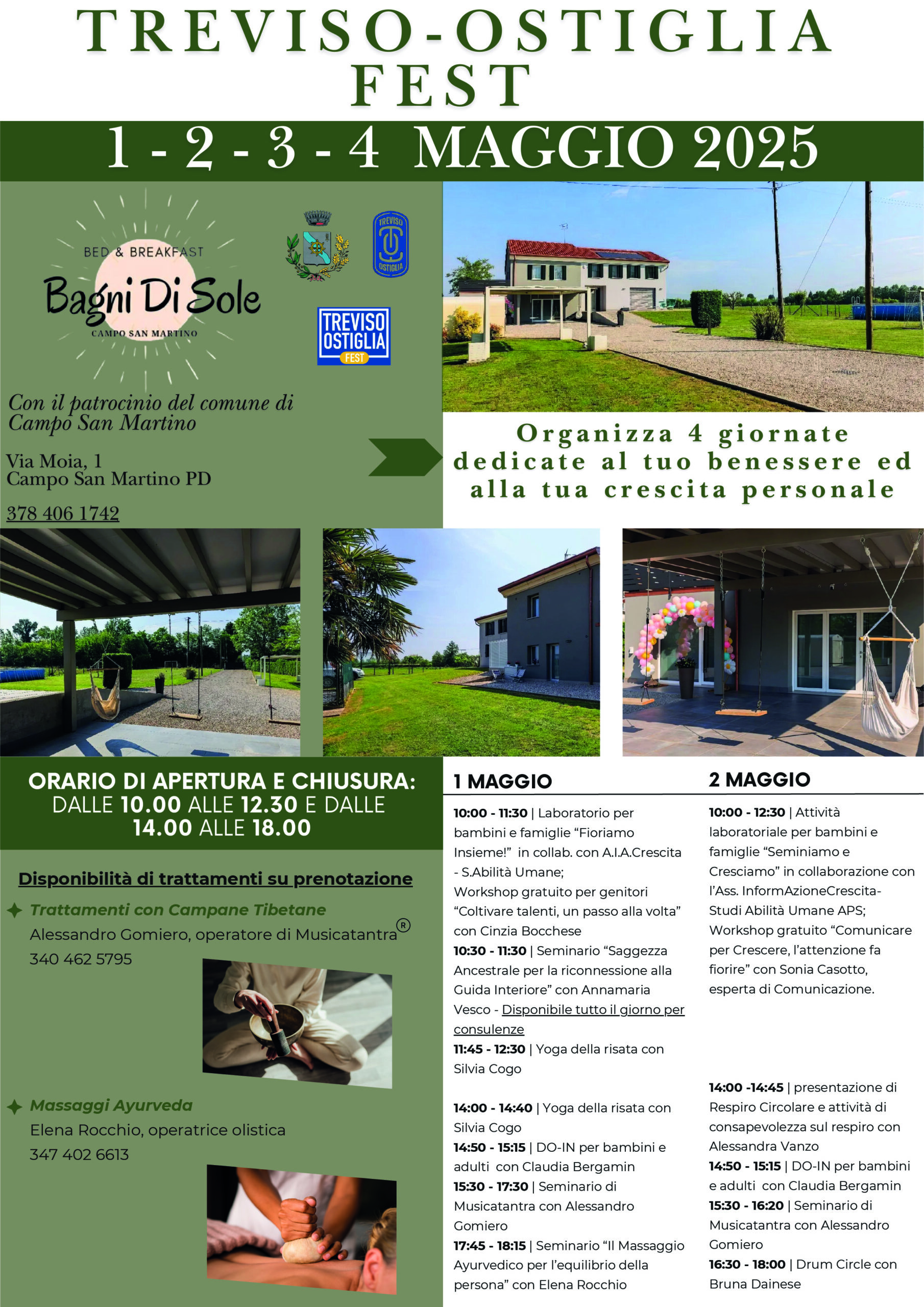 locandina per il Treviso -Ostiglia fest dal 1 al 4 maggio 2025
