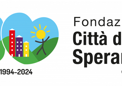 logo per i trent'anni della Fondazione Città della Speranza 1994-2024