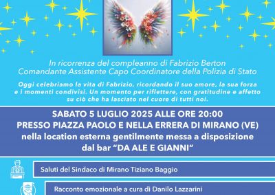 Locandina Amicizia tra le stelle sabato 5 luglio 2025