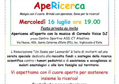 Locandina Apericerca mercoledì 16 luglio 2025