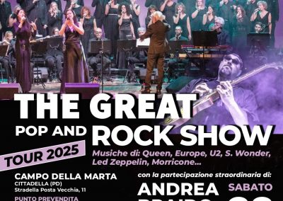 Locandina The Great pop and rock show sabato 28 giugno