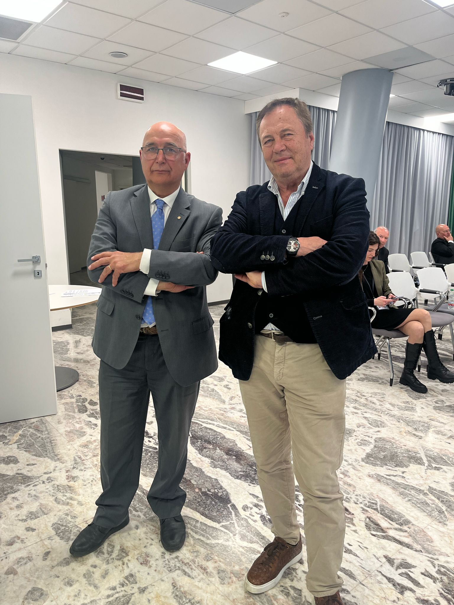 Marino Finozzi, nuovo Presidente di Città della Speranza con Franco Masello, il fondatore . Assemblea dei soci - Aprile 2025