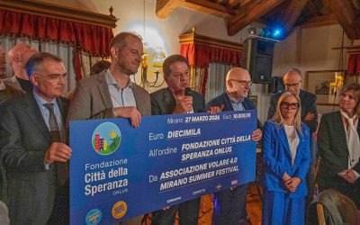 Mirano Summer Festival dona 10.000 euro a Fondazione Città della Speranza