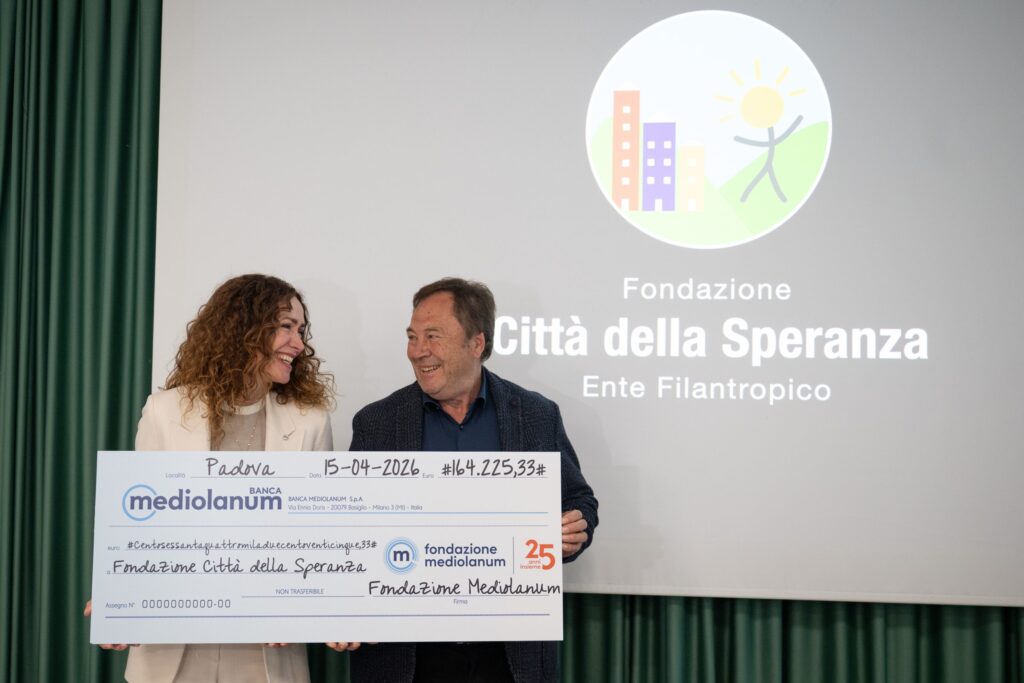 Banca Mediolanum e Fondazione Mediolanum sostengono Città della Speranza