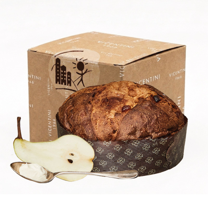 Panettone artigianale pere e mascarpone Vicentini 1966, Natale 2026